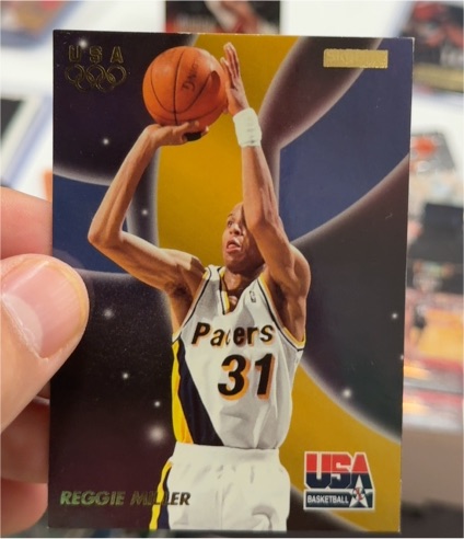 1996 SkyBox USA Basketball #14 Reggie Miller — front