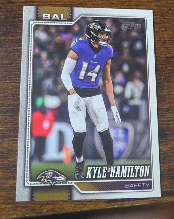2026 Topps Football #19 Kyle Hamilton — front