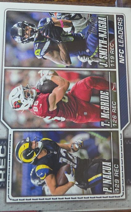 2026 Topps Flagship Football #283 Jaxon Smith-Njigba / Trey McBride / Puka Nacua — front