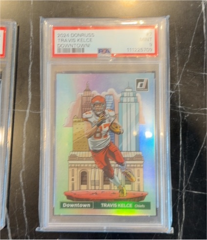 2024 Panini Donruss Downtown! #7 Travis Kelce — front