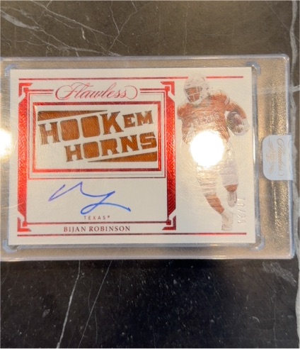 2023 Panini Flawless Collegiate #DPA-BRN Bijan Robinson — front