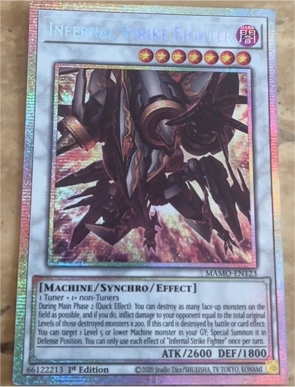 2020 Yu-Gi-Oh! MAMO-EN123 Infernal Strike Fighter — front