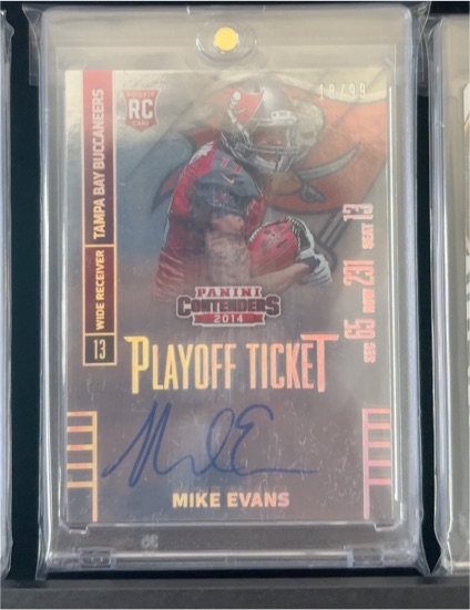 2014 Panini Contenders #236 Mike Evans Playoff Ticket — front