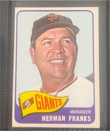 1965 Topps #32 Herman Franks — front