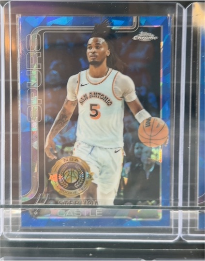 2025-26 Topps Chrome #228 Stephon Castle — front