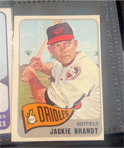 1965 Topps #33 Jackie Brandt — front