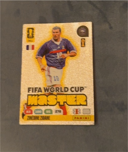 2026 Panini Adrenalyn XL FIFA World Cup Master DB11 Zinedine Zidane — front