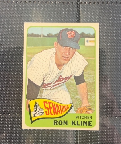 1965 Topps #56 Ron Kline — front