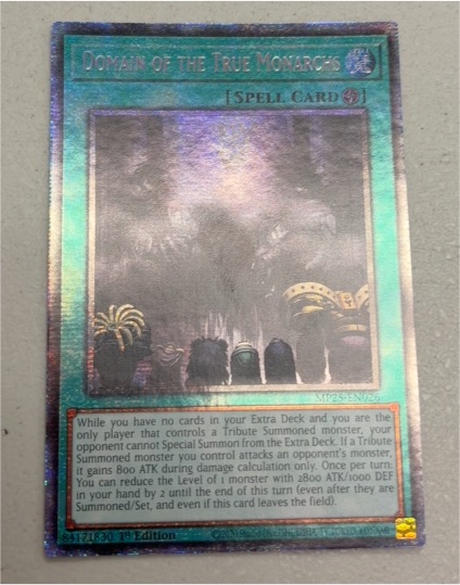 2025 Yu-Gi-Oh! MP25-EN026 Domain of the True Monarchs — front