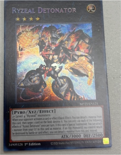 2025 Yu-Gi-Oh! MP25-EN121 Ryzeal Detonator — front
