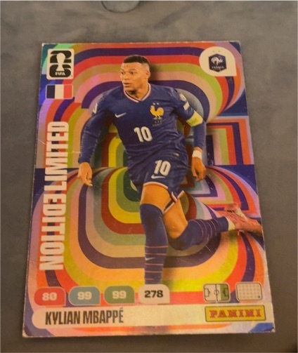 2026 Panini Adrenalyn XL FIFA World Cup #278 Kylian Mbappé — front