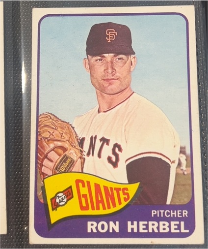1965 Topps #84 Ron Herbel — front