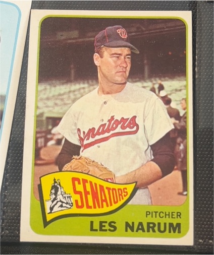 1965 Topps #86 Les Narum — front