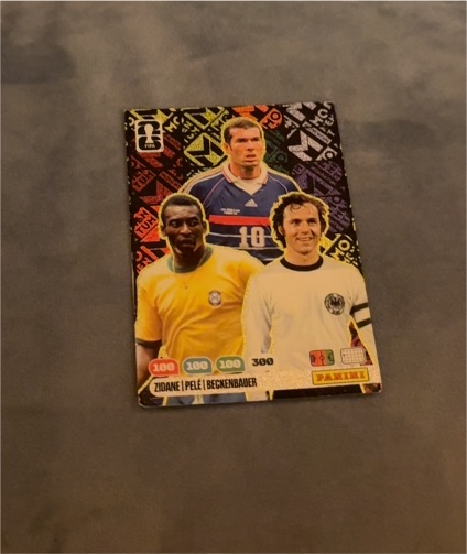 2026 Panini Adrenalyn XL FIFA World Cup #300 Zidane Pelé Beckenbauer — front