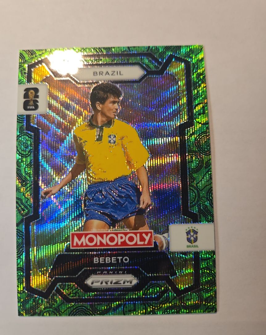 2026 Panini Prizm Monopoly FIFA World Cup #20 Bebeto — front