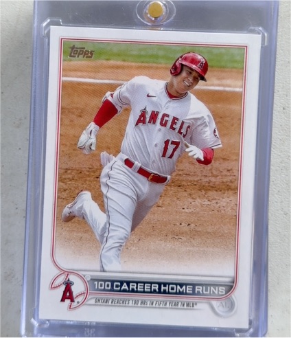 2022 Topps Update #US92 Shohei Ohtani 100 Career Home Runs — front