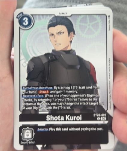 2023 Digimon Card Game BT26-092 Shota Kuroi — front