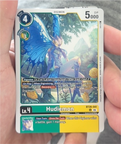 2026 Digimon Card Game BT26-041 Hudiemon — front