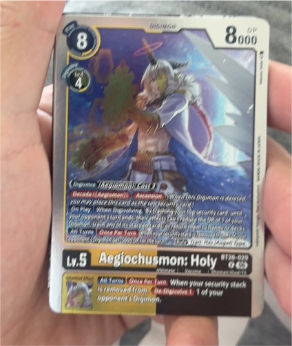 2026 Digimon TCG BT26-029 Aegiochusmon: Holy — front