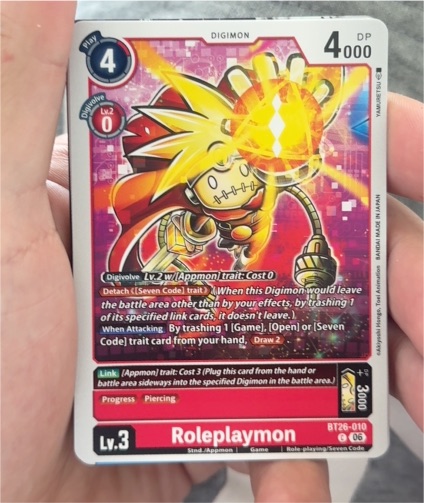 2024 Digimon Card Game BT26-010 Roleplaymon — front