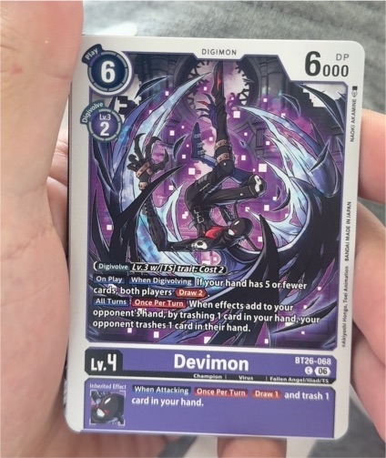 2026 Digimon Card Game BT26-068 Devimon — front