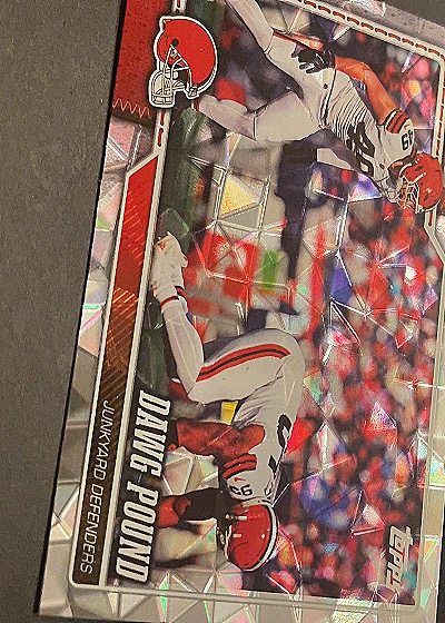 2026 Topps Flagship #295 Dawg Pound Diamante Foil Cleveland Browns — front