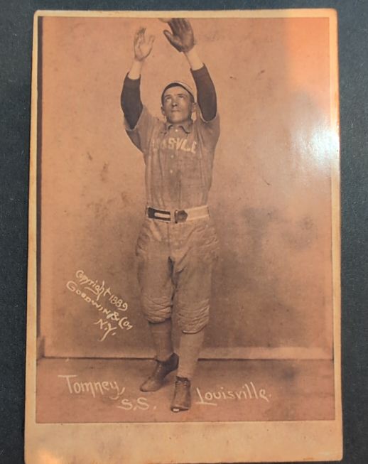 1889 Goodwin & Co. Tomney Louisville Baseball Card — front