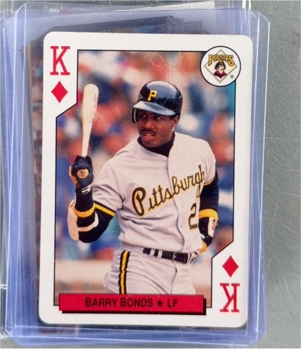 1990 U.S. Playing Card Co. Major League All-Stars #K Barry Bonds — front