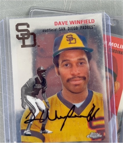 2023 Topps Chrome Platinum Anniversary #415 Dave Winfield San Diego Padres — front