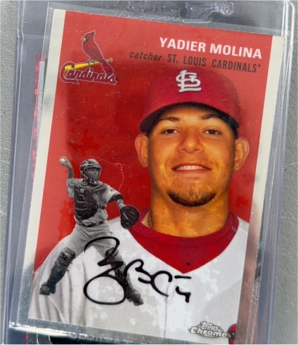 2023 Topps Chrome Platinum Anniversary #499 Yadier Molina — front