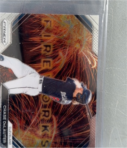 2024 Panini Prizm #6 Chase DeLauter Fireworks — front