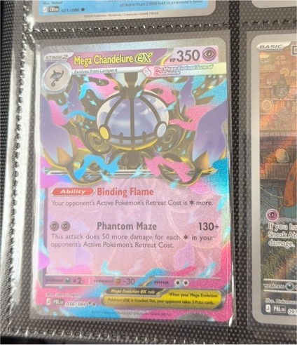 2015 Pokémon BREAKthrough #038 Mega Chandelure EX — front
