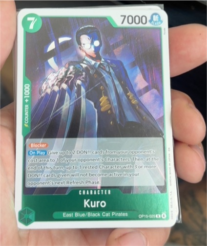 2023 Bandai One Piece Card Game OP15-025 Kuro — front