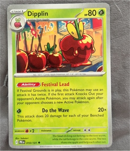 2025 Pokémon #010 Dipplin — front