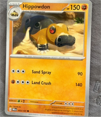 2016 Pokémon TCG Prismatic Evolutions #053 Hippowdon — front