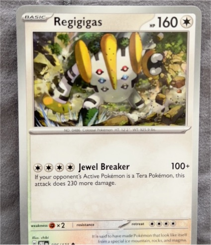 2022 Pokémon SWSH Prismatic Evolutions #086 Regigigas — front