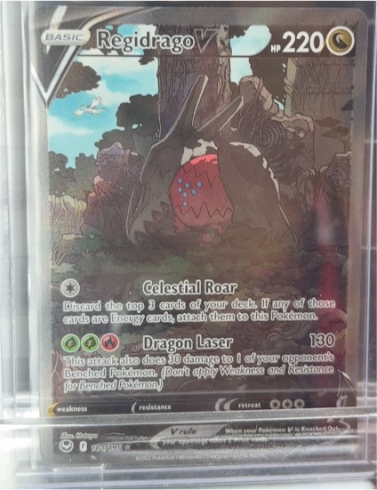 2022 Pokémon Regidrago V #184/195 Silver Tempest — front