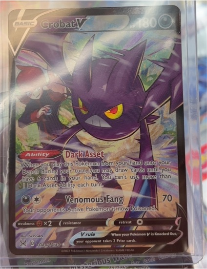 2022 Pokémon SWSH11: Lost Origin Trainer Gallery #TG20/TG30 Crobat V — front