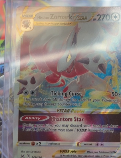 2022 Pokémon Lost Origin #147 Hisuian Zoroark VSTAR — front
