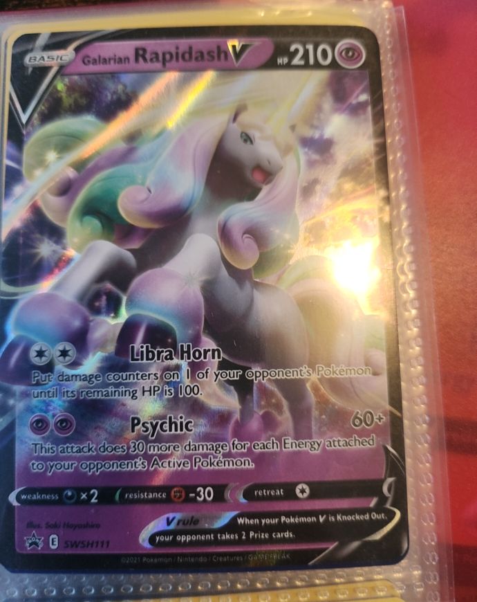 2021 Pokémon SWSH111 Galarian Rapidash V — front