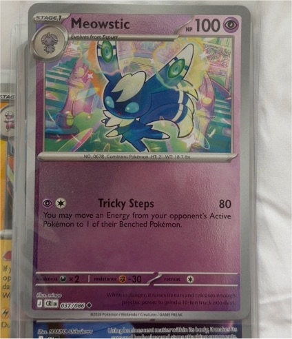 2026 Pokemon Chaos Rising #037 Meowstic — front