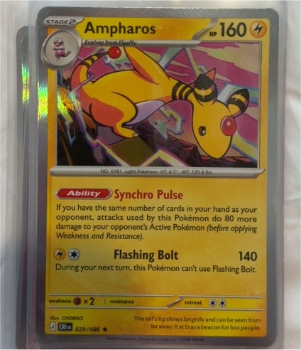 2021 Pokémon TCG Chilling Reign #029 Ampharos — front