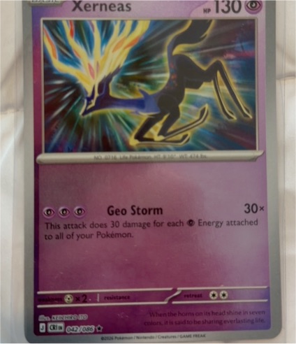 2016 The Pokémon Company Xerneas #042 — front