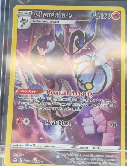 2022 Pokémon SWSH11: Lost Origin Trainer Gallery #TG04 Chandelure — front