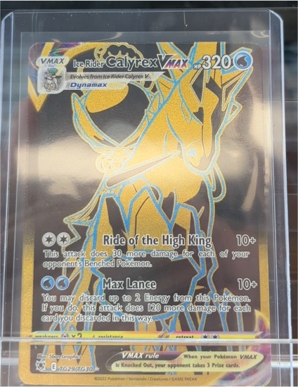 2022 Pokémon Astral Radiance #TG29/TG30 Ice Rider Calyrex VMAX — front