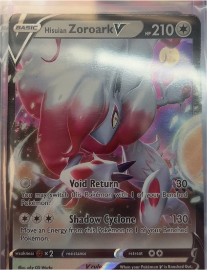 2022 Pokémon TCG Hisuian Zoroark V #146/196 — front