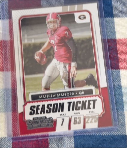 2021 Panini Contenders Draft Picks #9 Matthew Stafford — front