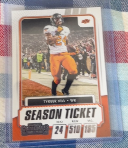 2021 Panini Contenders Draft Picks Season Ticket #29 Tyreek Hill — front