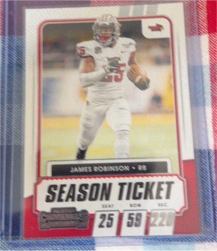 2021 Panini Contenders Draft Picks #72 James Robinson — front