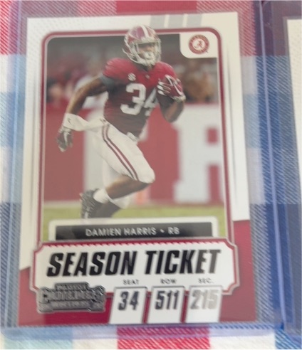 2021 Panini Contenders Draft Picks #67 Damien Harris — front